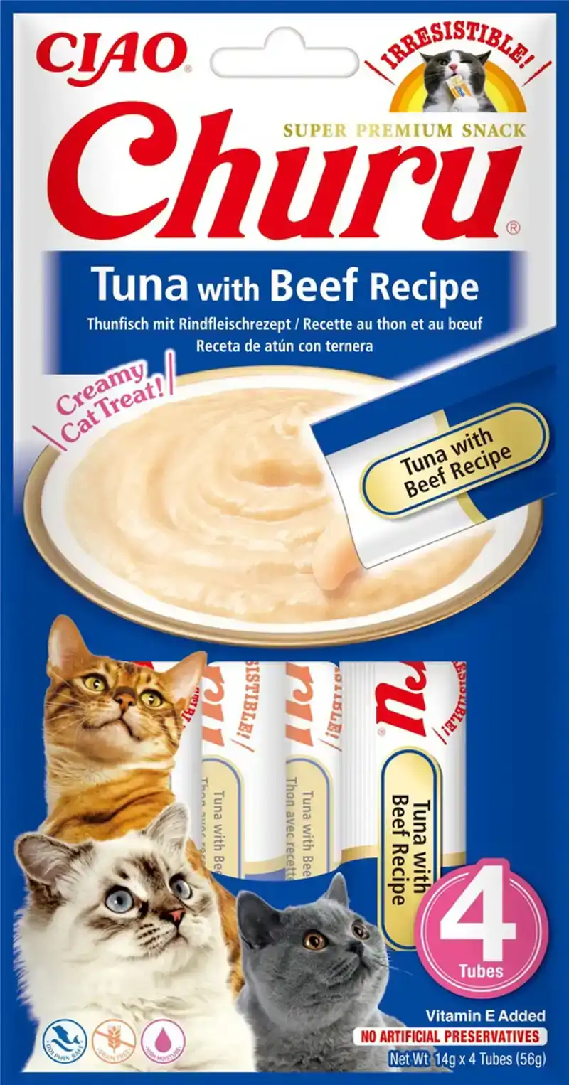 INABA CHURU TUNA & BEEF 4ST