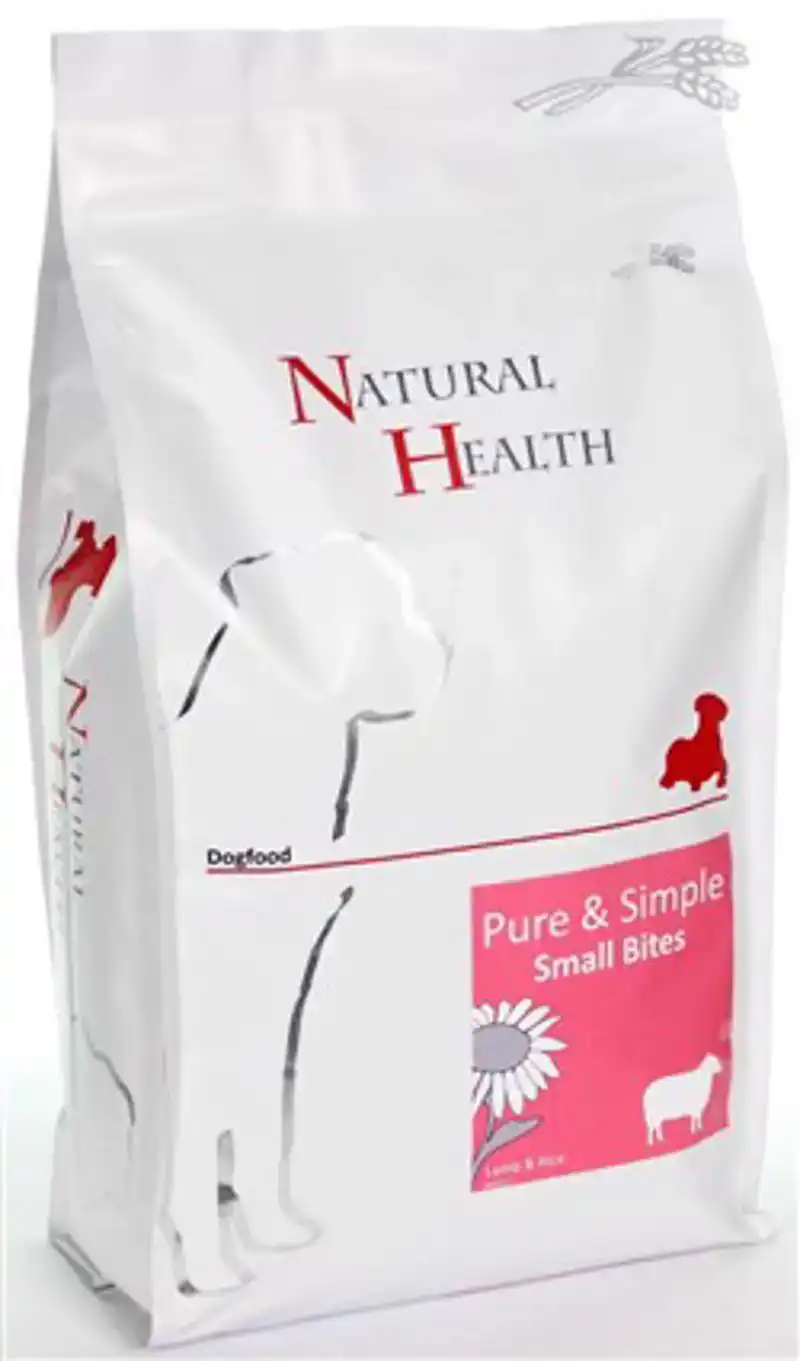 NATURAL HEALTH DOG LAM/RIJST SMALL BITE 7,5KG