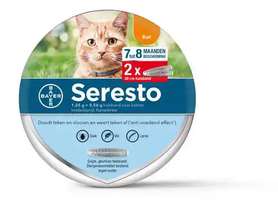 SERESTO VLOOIENBAND VOOR KATTEN 2 ST