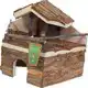 HAMSTERHUIS 2 ETAGES NATURAL 22CM