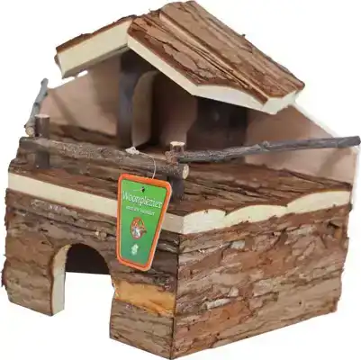 HAMSTERHUIS 2 ETAGES NATURAL 22CM