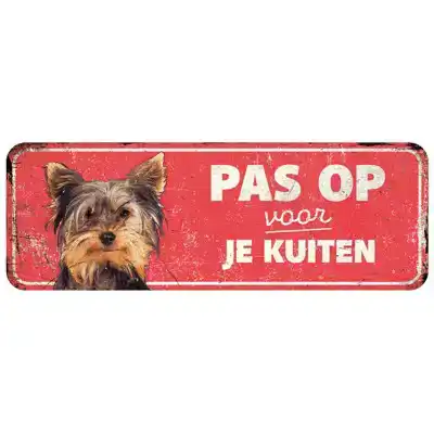 D&D WAARSCHUWINGSBORD TERRIER ROOD