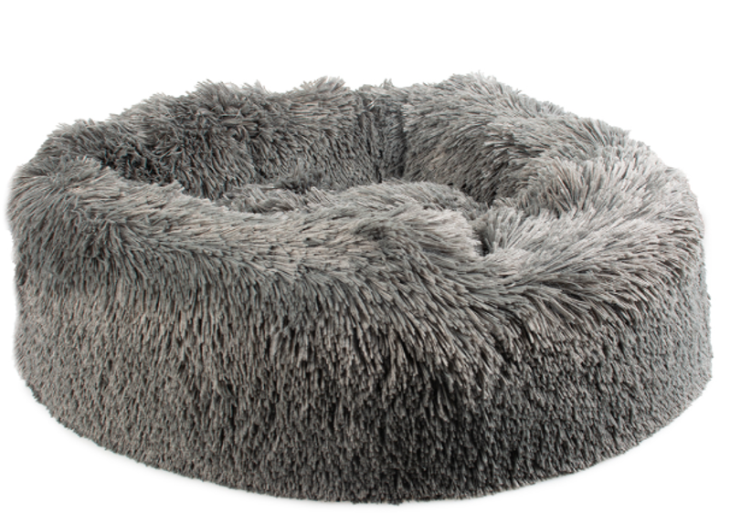 DUVO+ DONUT GRIJS MET LANG HAAR 55X30X17CM