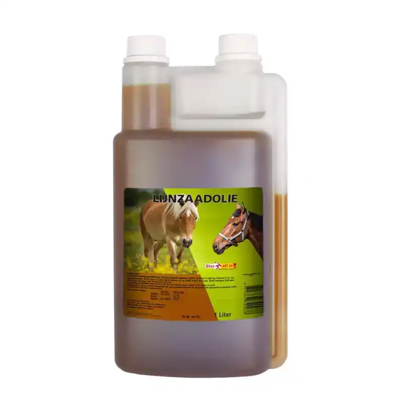 LIJNZAADOLIE 1 LITER (DOSEERFLES)