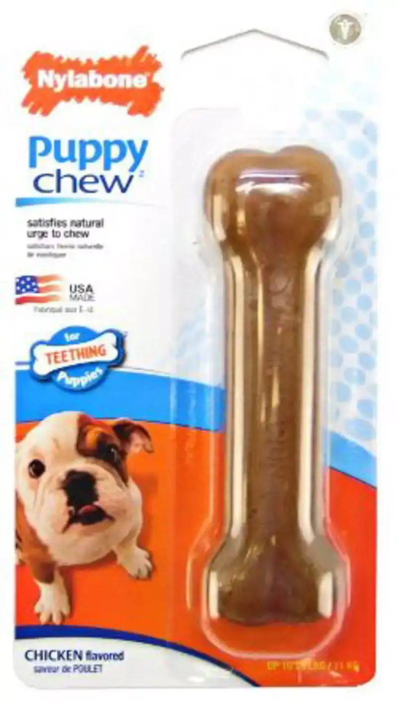 NYLABONE FLEXIBLE PUPPY BONE SOUPER CHICKEN