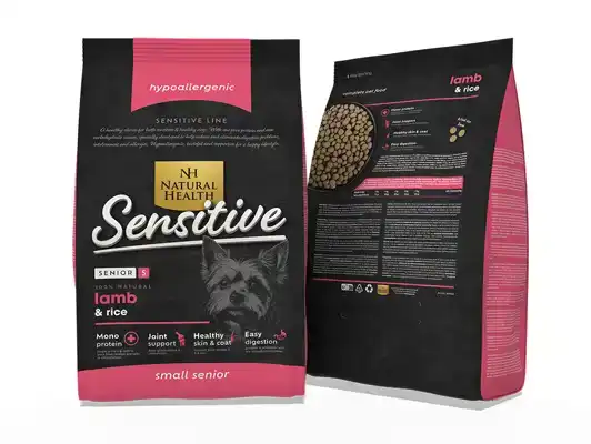 NATURAL HEALTH DOG LAMB & RICE SENIOR SMALL BITES (2 KG.)