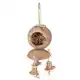 DUVO+ COCONUT JUNGLE HUIS MET HOUTBLOKJES 34X12X12CM