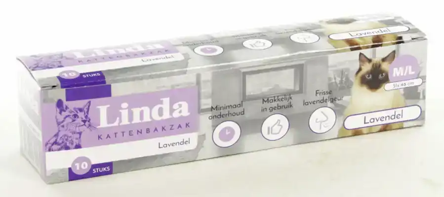 KATTENBAKZAK LAVENDEL LINDA 10 ST