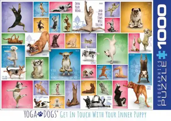 CADEAUSHOP PUZZEL YOGA DOGS, 1000 ALL-IN PUNTEN