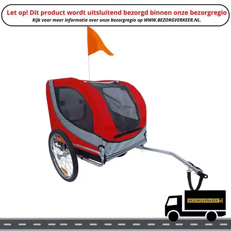 FIETSKAR MAXI RUN ROOD/GRIJS