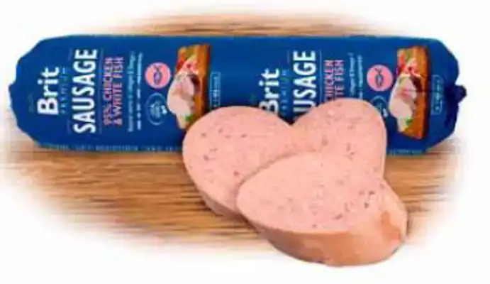 BRIT VLEESROL KIP EN VIS 800GR