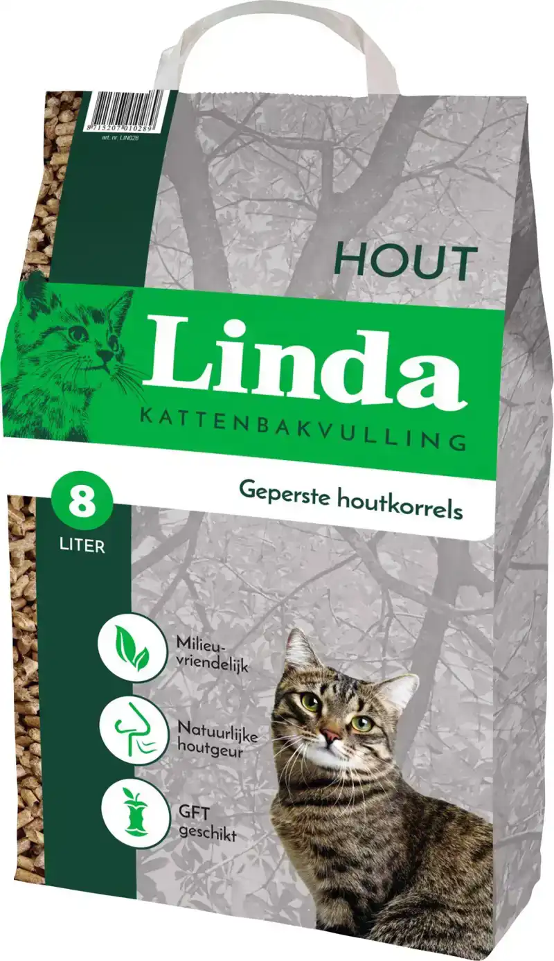 LINDA HOUT 8 LITER