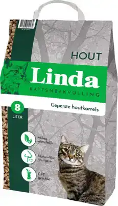 LINDA HOUT 8 LITER