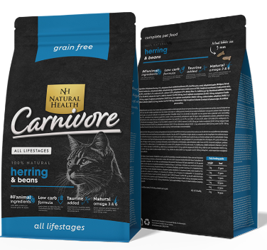 NATURAL HEALTH CAT CARNIVORE FISH & BEANS 400 GRAM
