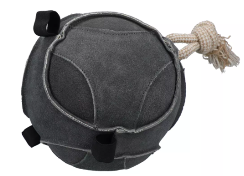 EXCELLENT HORSE FUN PLAY BALL SUEDE GRIJS