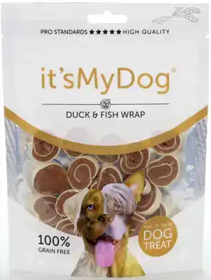 IT'S MY DOG DUCK & FISH WRAP 85 GRAM