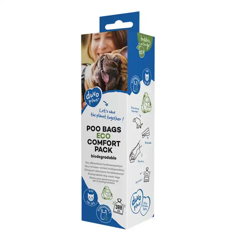 DUVOPLUS POEPZAKJES ECO BIO-AFBREEKBAAR COMFORTPAK 23X33,3CM