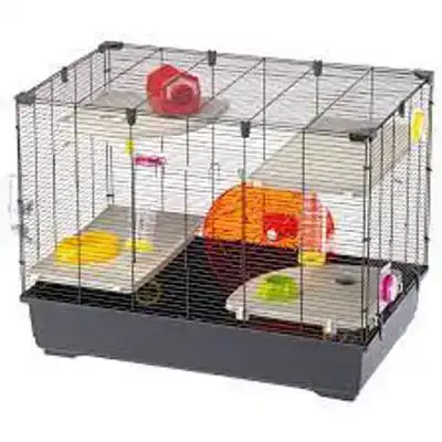 KNAAGDIERENKOOI CAGE VILLAGE 80 ZWART 82X51X62 CM