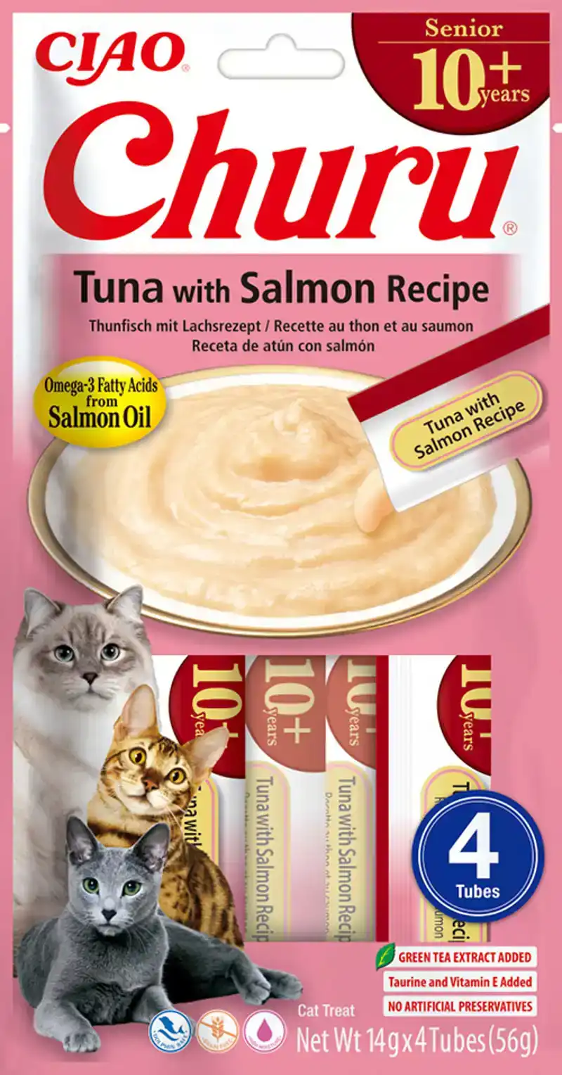 INABA CHURU SENIOR TUNA WITH SALMON 4ST