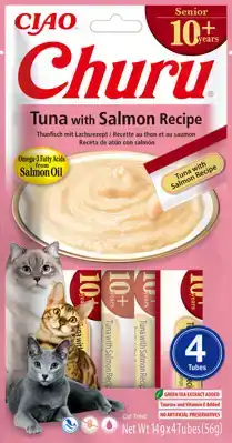 INABA CHURU SENIOR TUNA WITH SALMON 4ST