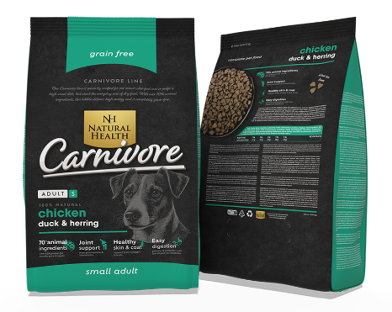 NATURAL HEALTH DOG CARNIVORE SMALL BITE 2 KG