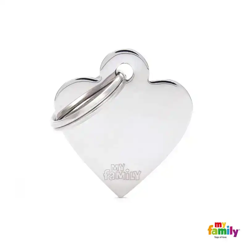 PENNING SMALL HEART CHROMED BRASS L000012296