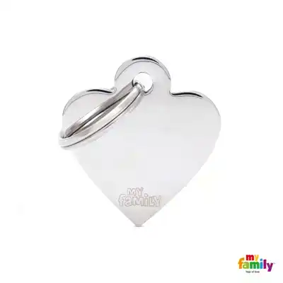 PENNING SMALL HEART CHROMED BRASS L000012296