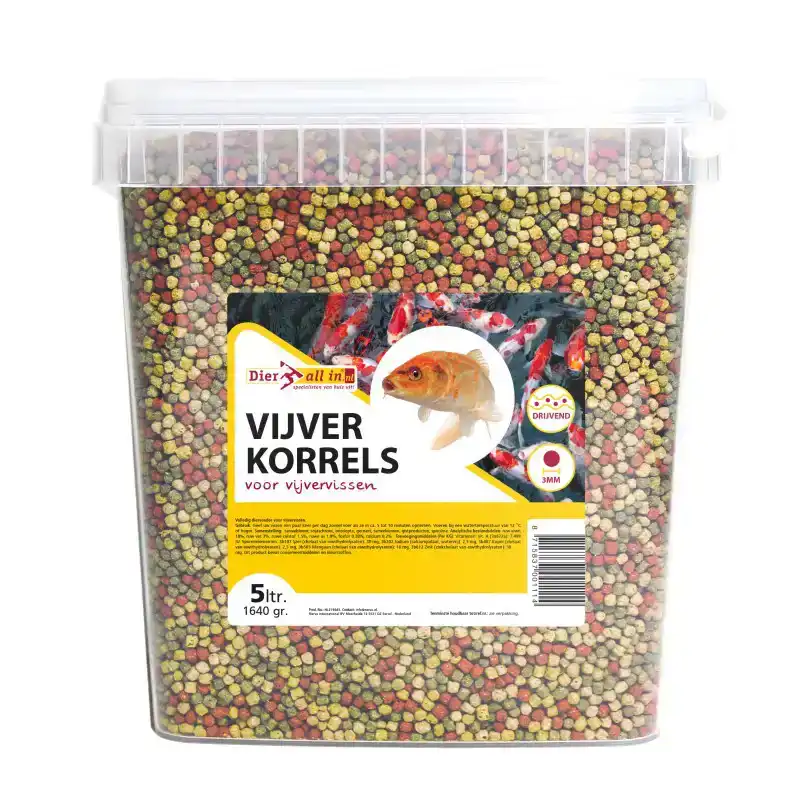 DIER ALL IN VIJVERKORRELS 5 LITER 3MM