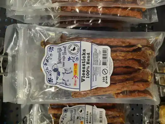 DIER ALL IN VLEESSTICKS EEND 100 GRAM