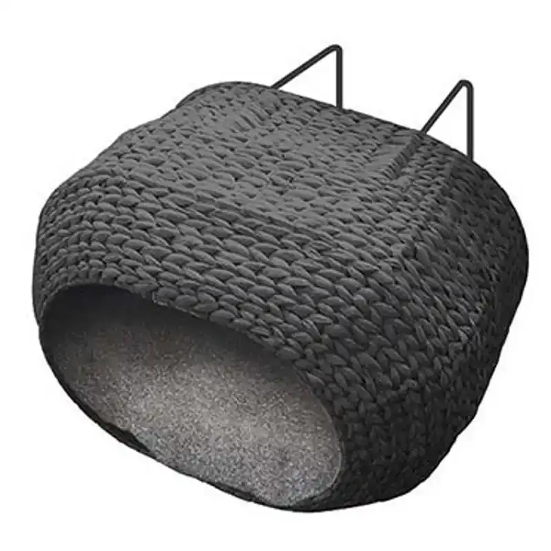 RADIATOR BED SUNRISE CA.45X30X30CM BLACK-PAPER-ROPE