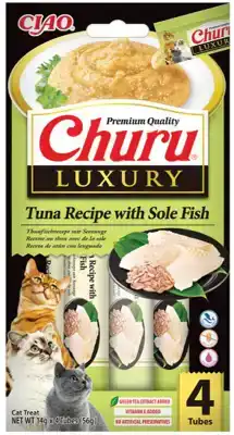 INABA CHURU LUXURY TUNA WITH SOLE FISH 4ST