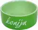 KONIJNEN EETBAK STEEN GROEN 12CM