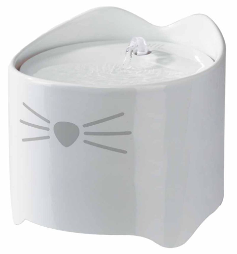 CA PIXI KERAMISCHE DRINKFONTEIN 1.7L-19X18CM WIT