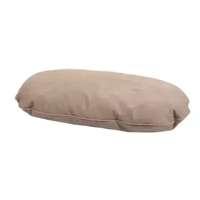 DUVO+ OVAAL KUSSEN MET RITS BLUSH 70X49X9CM GRIJS