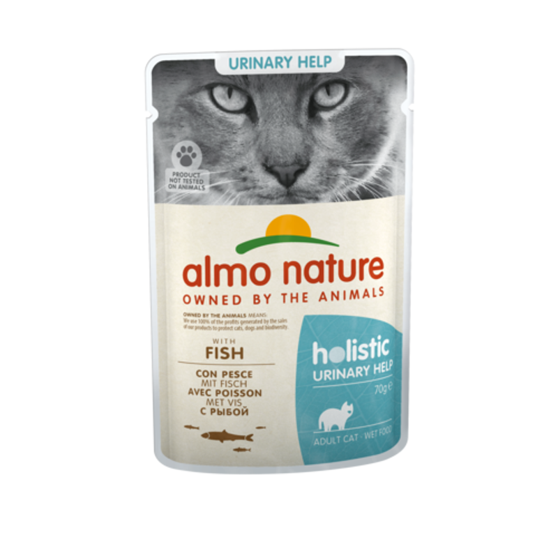 ALMO NATURE KAT HOLISTIC NATVOER - URINARY VIS 70 GR.