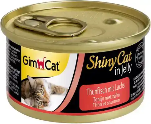 GIMCAT SHINYCAT IN JELLY TONIJN MET ZALM 70 GRAM GIMCAT