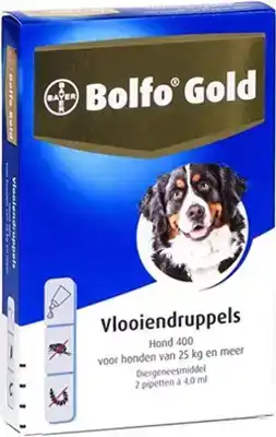 BOLFO GOLD HOND 400 >25 KG 2 PIPETTEN