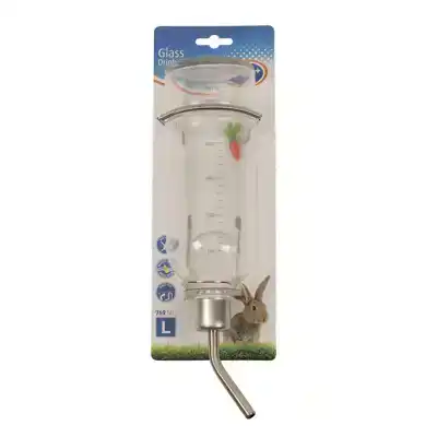 GLAZEN DRINKFLES VOOR KNAAGDIEREN LARGE