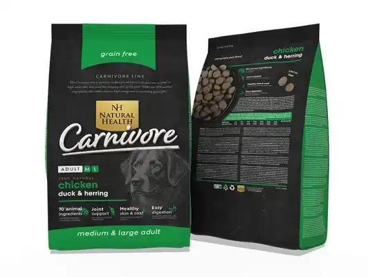 NATURAL HEALTH DOG CARNIVORE ADULT (2 KG.)