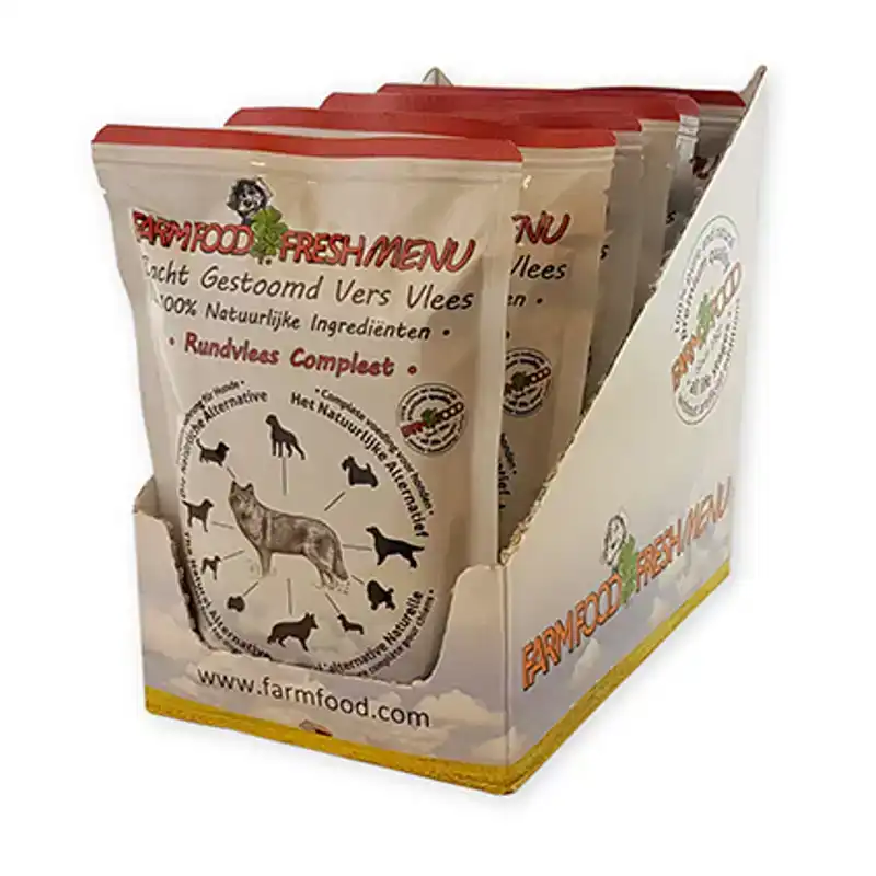 FARM FOOD FRESH MENU POUCH RUNDVLEES 300 GRAM