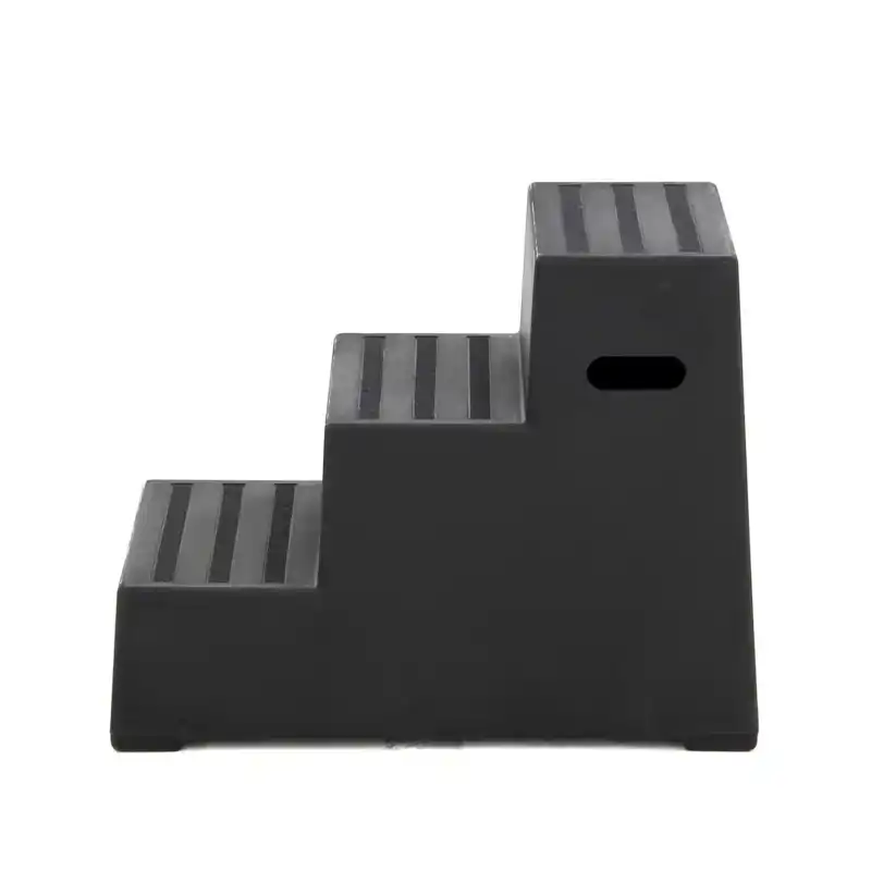 OPSTAPHULP MET 3 TREDEN + ANTISLIP ZWART  62CM