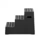OPSTAPHULP MET 3 TREDEN + ANTISLIP ZWART  62CM