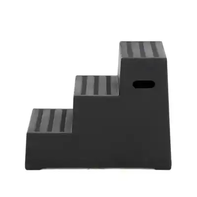 OPSTAPHULP MET 3 TREDEN + ANTISLIP ZWART  62CM