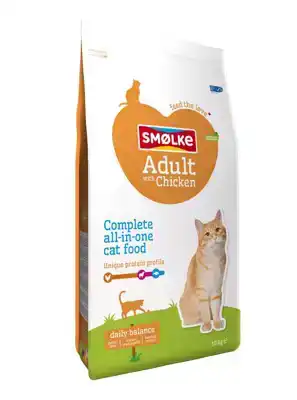SMOLKE KAT ADULT KIP&RIJST 10KG