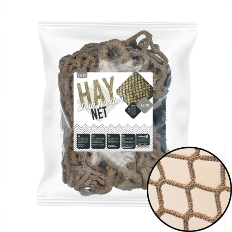 HAY SLOWFEEDER NET 2,5 KG (5 MM DIK, MAASWIJDTE 45 MM)