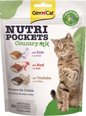 GIMCAT NUTRI POCKETS COUNTRY-MIX 150 GRAM