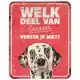 D&D WAARSCHUWINGSBORD DALMATIAN ROOD