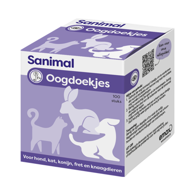 SANIMAL OOGDOEKJES 100 STUKS