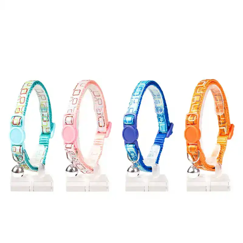 DUVO+ KATTENHALSBAND RETRO VIERKANTJES MIX KLEUR