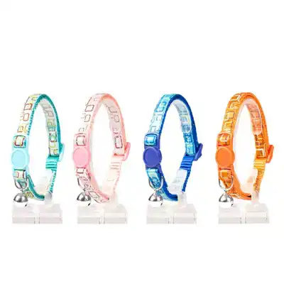 DUVO+ KATTENHALSBAND RETRO VIERKANTJES MIX KLEUR